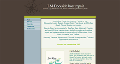 Desktop Screenshot of lmdocksideboatrepair.com
